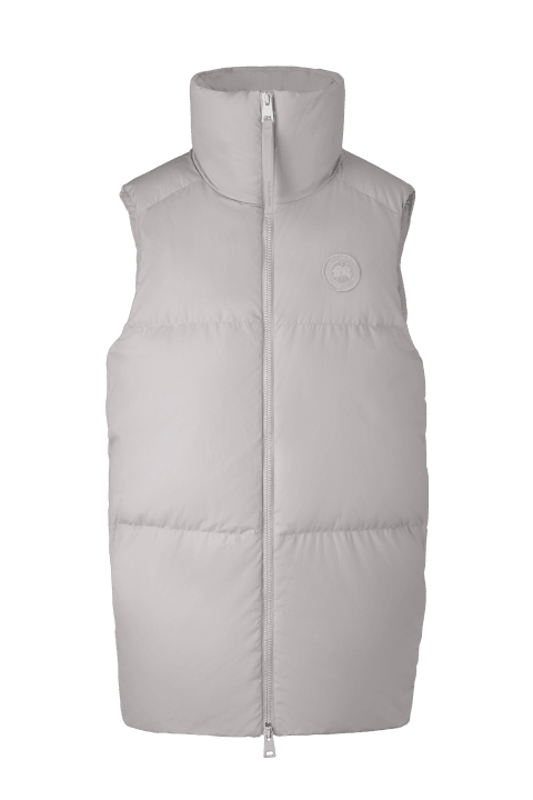 Moonstone Grey Garnet Long Vest