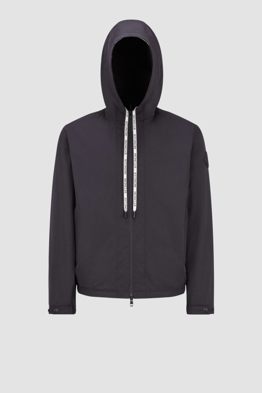 BLACK CARLES HOODED JACKET